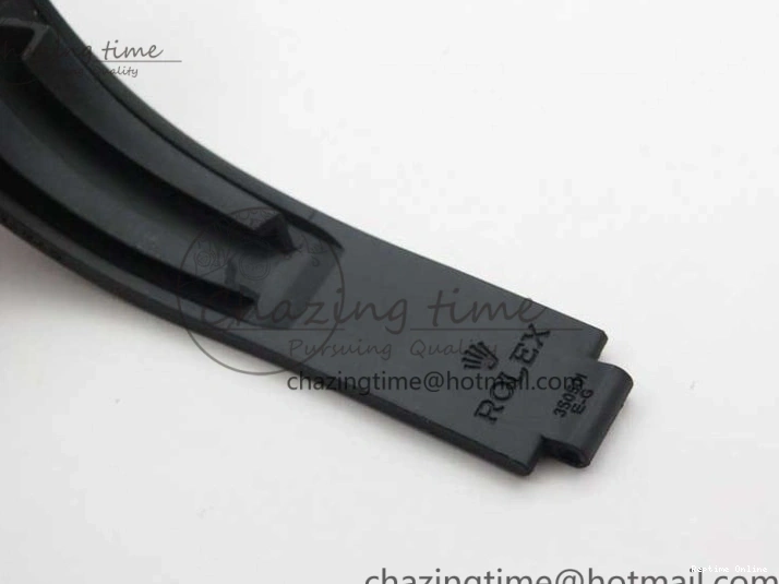 0130 Yacht-Master 116655 ARF SS Custom Made Black Ceramic Bezel on Oysterflex Rubber Strap A HighPerformance 3064